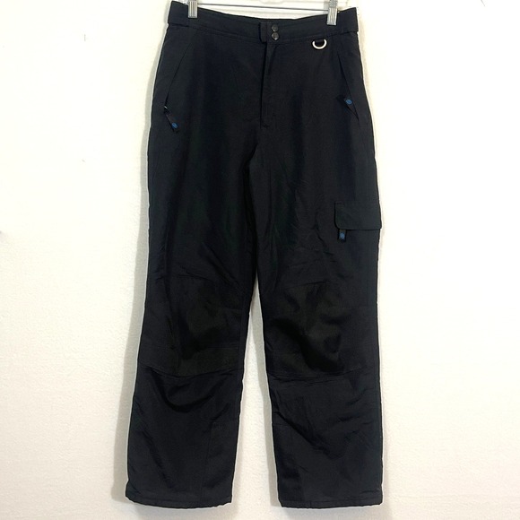 Slalom Other - Slalom Youth Insulated Ski Snowboard‎ Pants Boys Girls Black Large Adj waist